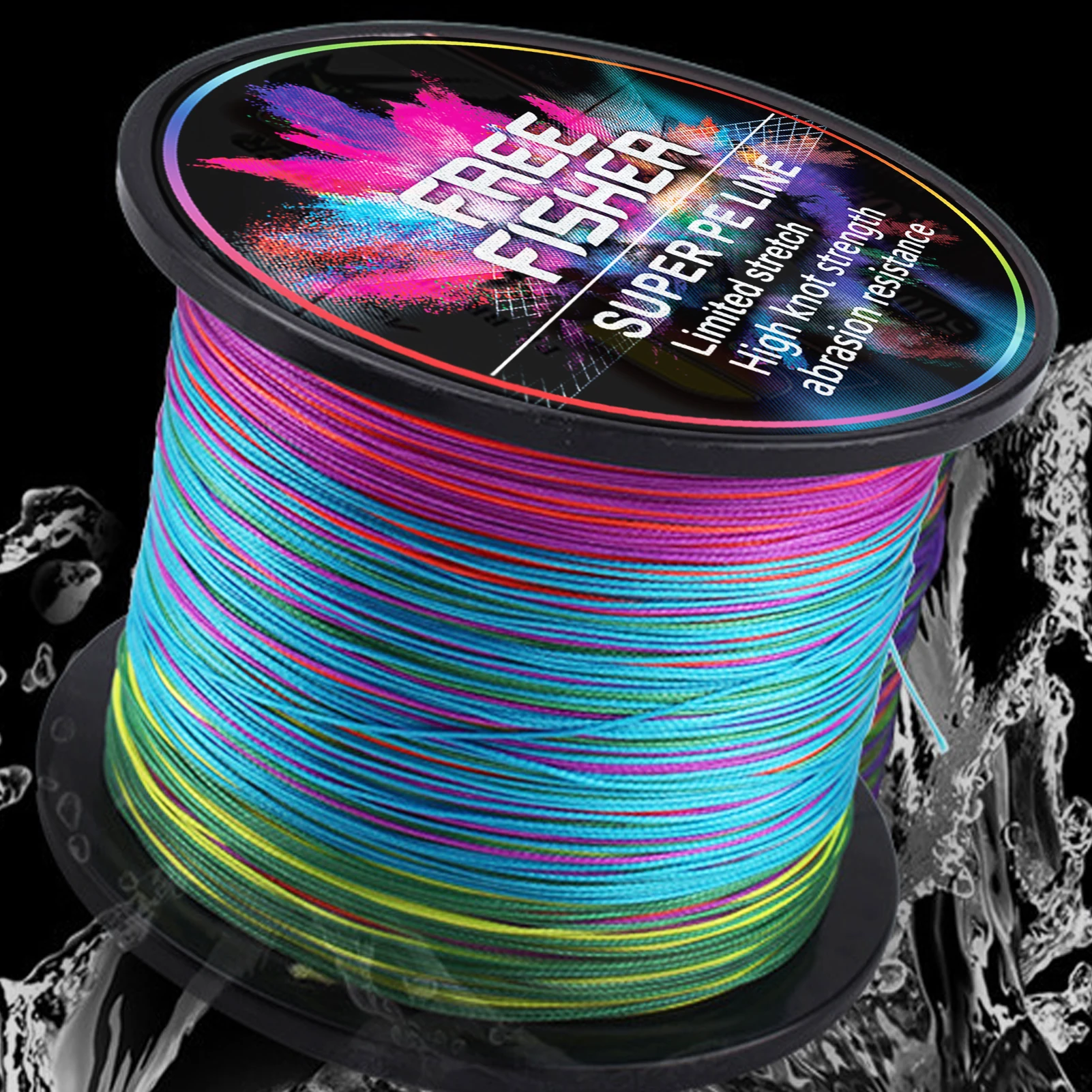 Línea de pesca trenzada Fisher PE resistente X12 multifilamento - imagen 4
