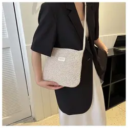 Bolso bandolera de paja retro de verano para mujer – playa