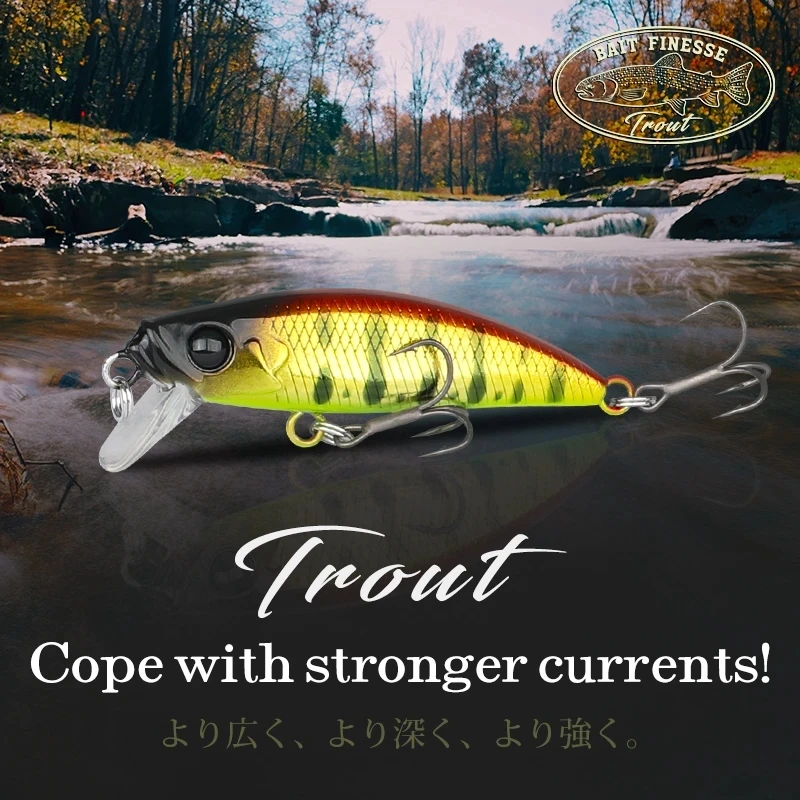 TSURINOYA 46S señuelo jerkbait hundido para trucha ajing y rockfishing - imagen 3