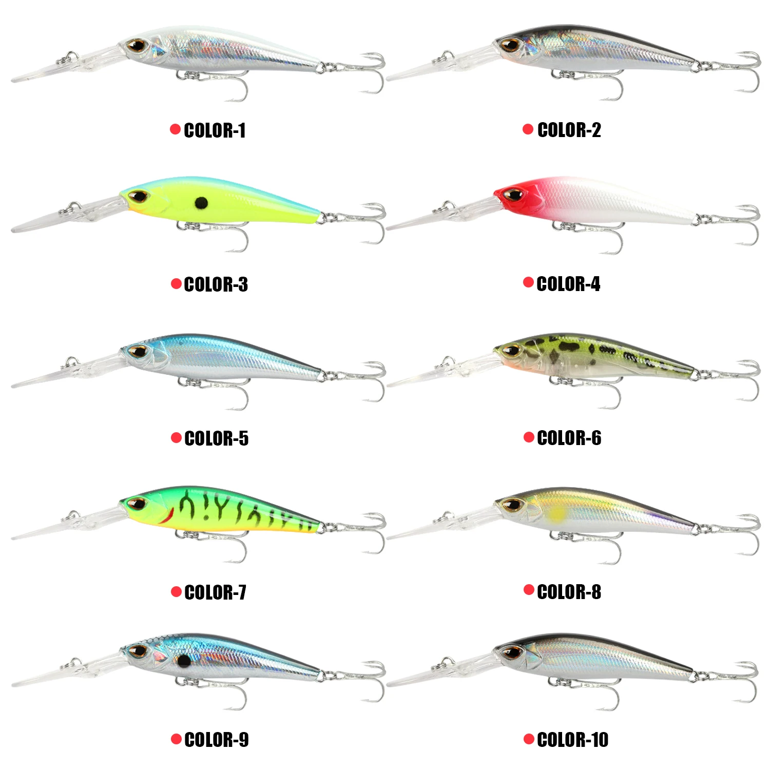 Minnow wobbler flotante para lucio y pesca trolling - imagen 3