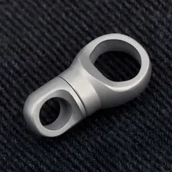 Llavero giratorio EDC de aleación de titanio ultraligero 360°