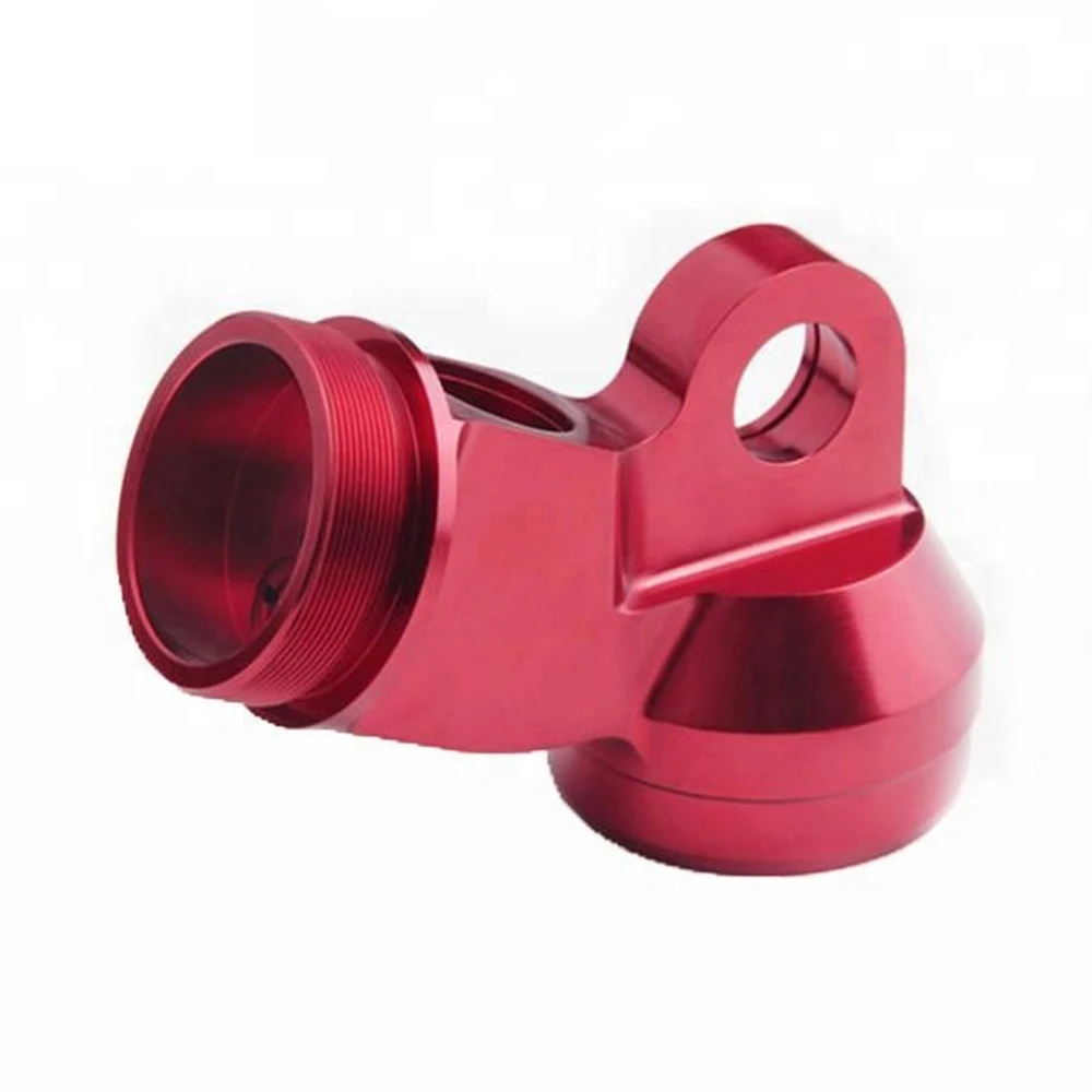 Piezas CNC de aluminio anodizado rojo fresadas - imagen 5