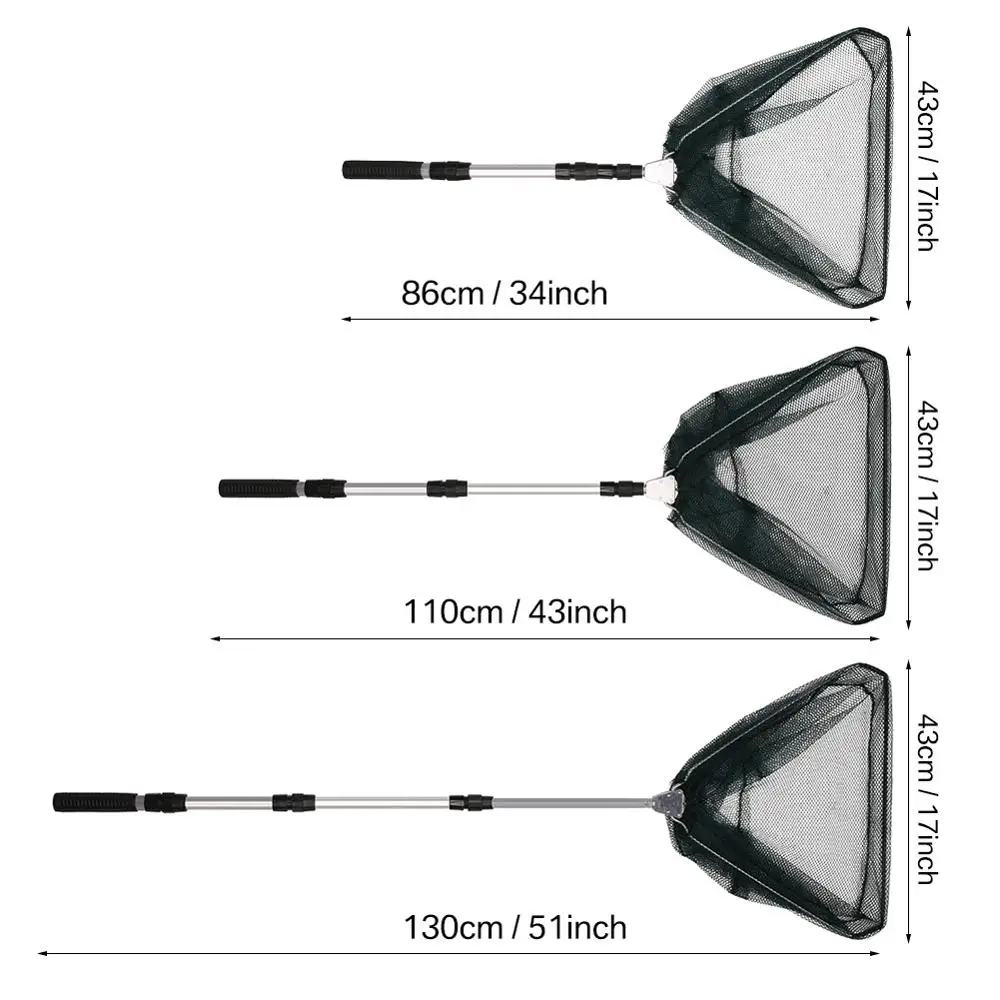 Red de aterrizaje telescópica para carpa - Plegable 130cm captura liberación - imagen 3