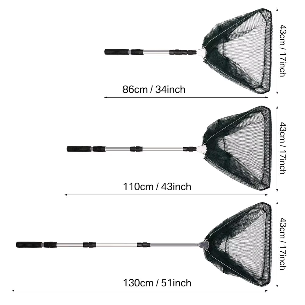 Red de aterrizaje telescópica para carpa - Plegable 130cm captura liberación - imagen 3