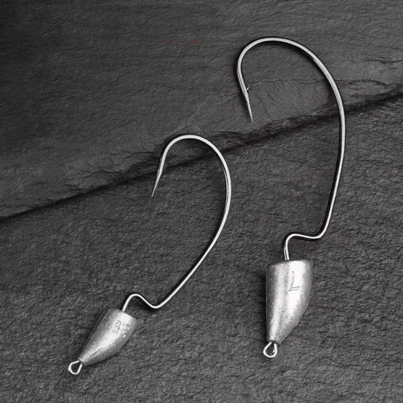 Anzuelos Jig Head Antienredos para Vinilos y Texas Rig