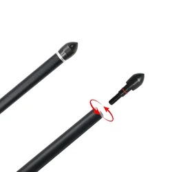 Puntas de flecha roscadas de metal negro esféricas para carbono