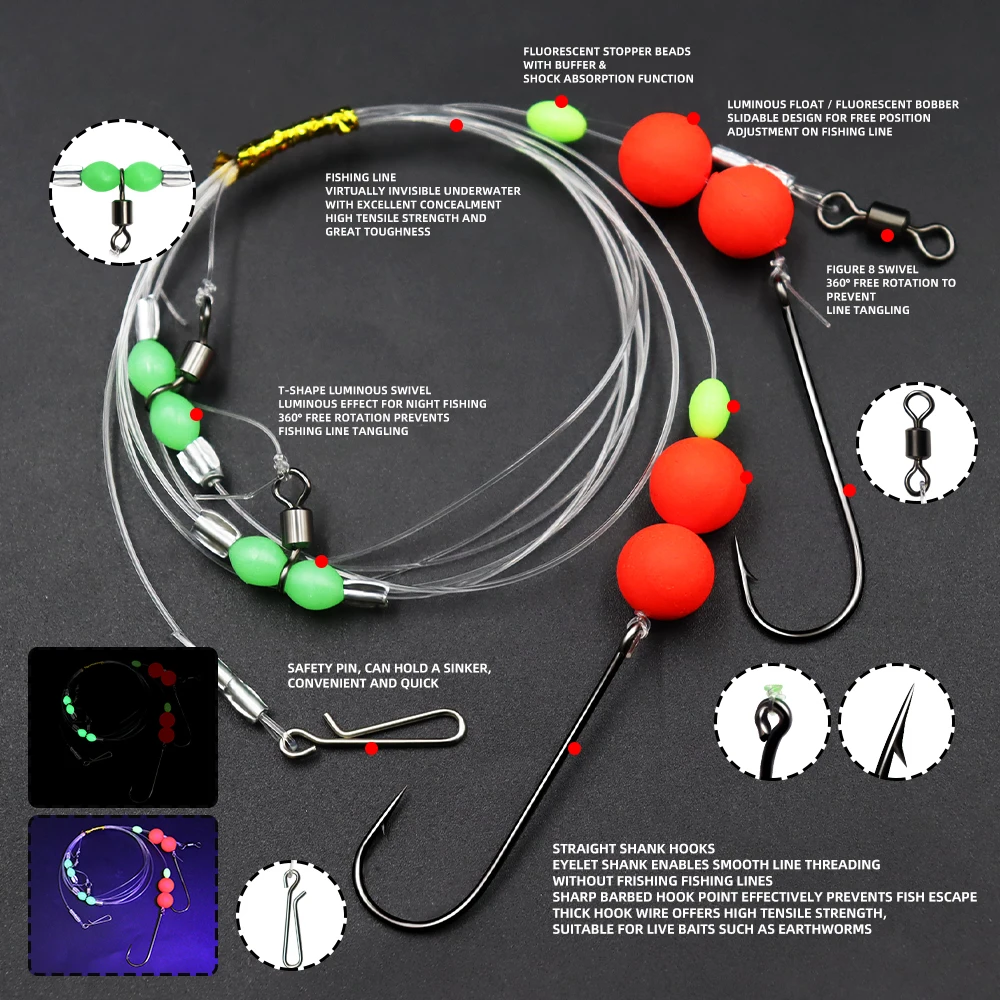 Pack de monturas de pesca ZYZHE en diferentes cantidades