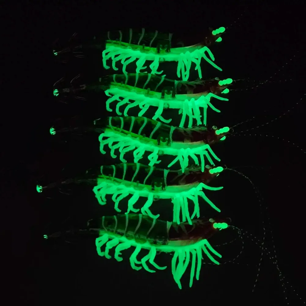 Señuelos UV horizontales luminosos para pulpos, camarones y calamares - imagen 3
