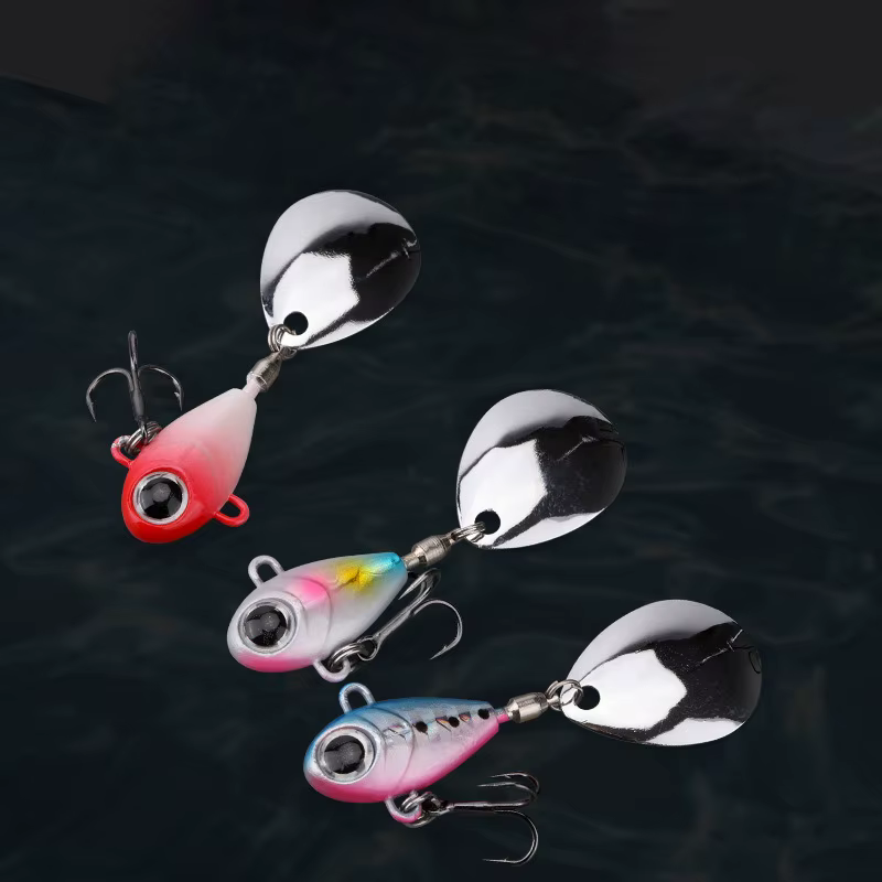 Chatterbait VIB Vatalion: cebo hundidor con cola giratoria para lubina - imagen 5
