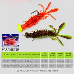 Swimbait biónico 65mm – Señuelo flotante y hundimiento para mar