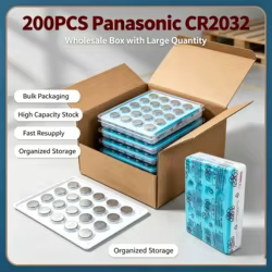 Pilas de botón Panasonic CR2032 de litio 3 V