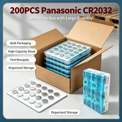 Pilas de botón Panasonic CR2032 de litio 3 V