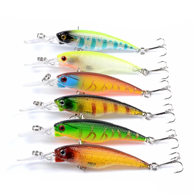 Crankbait realista 8cm 5,7g – Ojos 3D para lubina y carpa - imagen 5