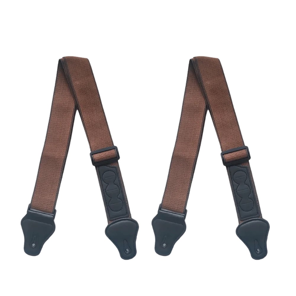 Correas para Guitarra de Algodón Marrón Profesionales – Juego - imagen 4