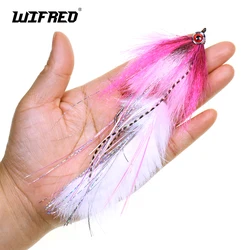 Mosca artificial Wifreo 5,9" con ojos 3D y ganchos para lubina