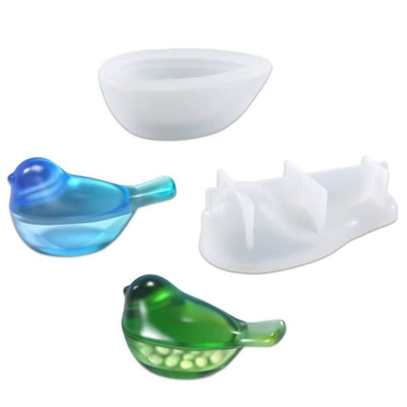 Molde de silicona con forma de pájaro para resina y manualidades