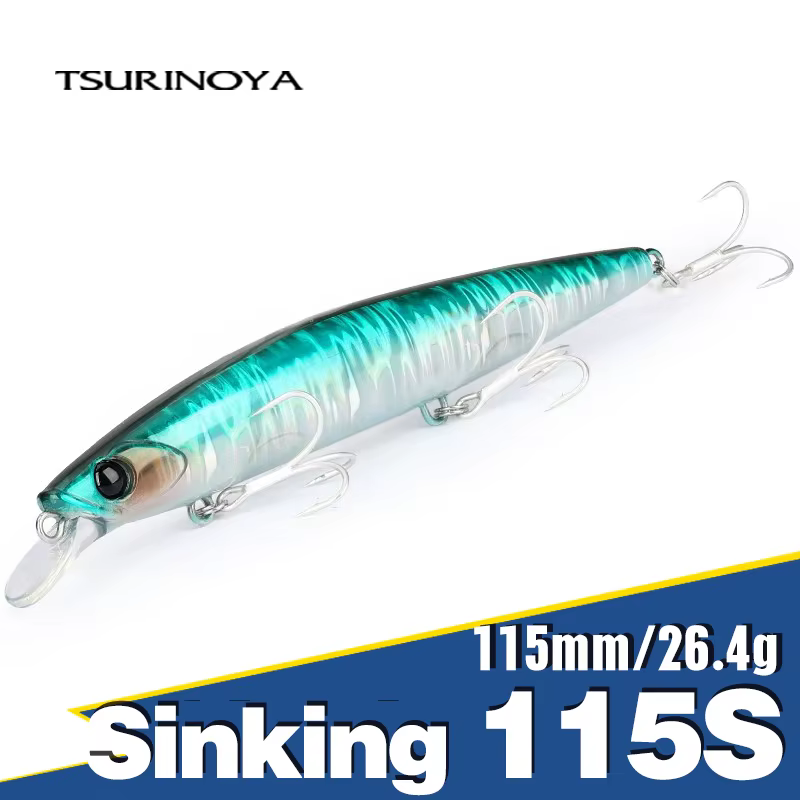 TSURINOYA 135S señuelo hundido lubina Lucio agua salada - imagen 5