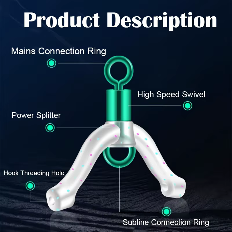 Conectores giratorios en forma de 8 anti-tangle PVC para sedal - imagen 2