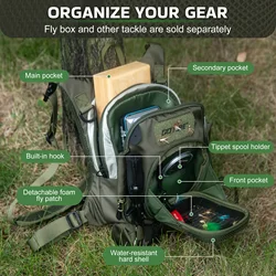 Goture Bolsa de pecho para pesca a mosca, ligera y transpirable