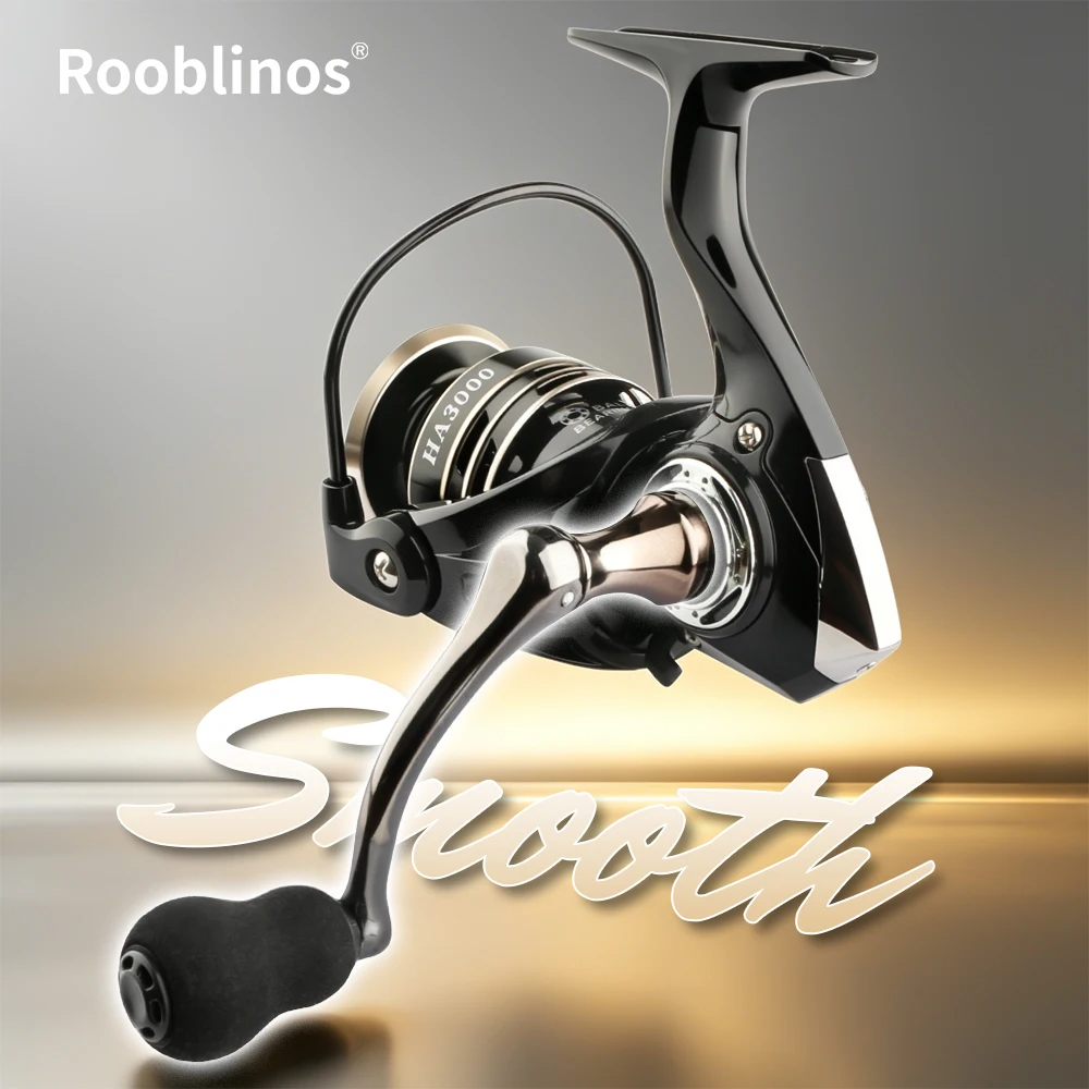 Carretes giratorios Rooblinos HA ultraligeros de metal con arrastre - imagen 3