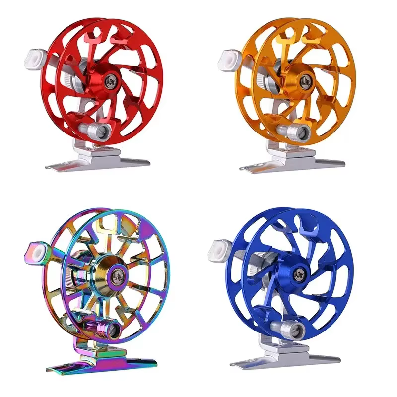 Carrete de pesca en hielo DEUKIO ultraligero de metal - imagen 3