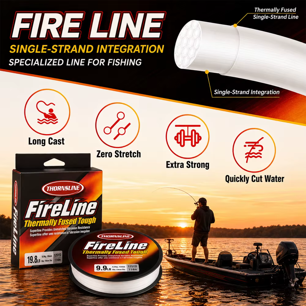 Línea Microfusible Fireline Thornsline – Ultra Suave para Pesca en Hielo - imagen 3