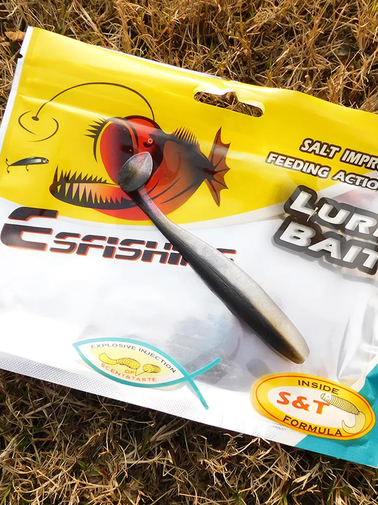 ESFISHING T TAIL 100mm - Señuelo blando perfumado para lubina - imagen 3