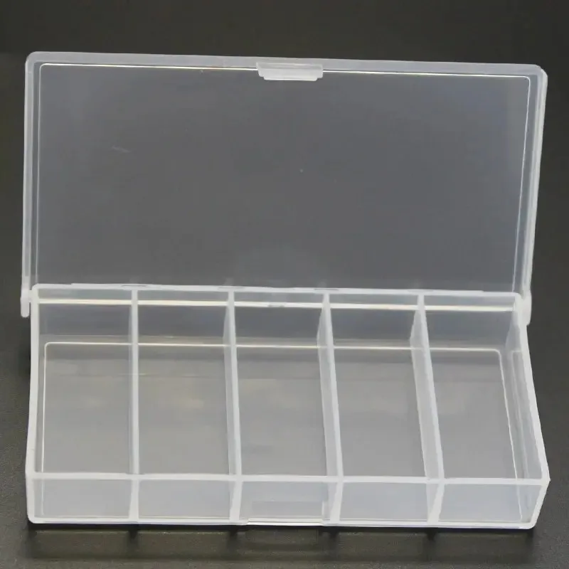 Caja organizadora de plástico para anzuelos y señuelos con celdas - imagen 3