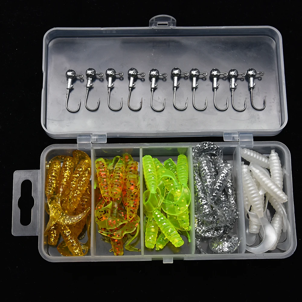 Variedad de colores y formas del kit de pesca WDJYJ