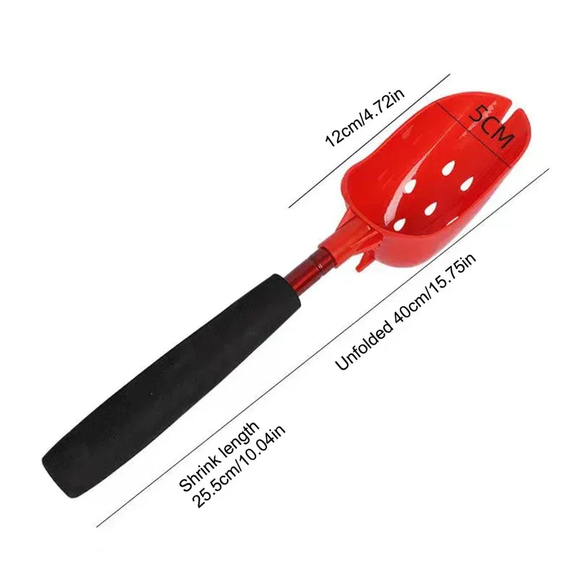 Cuchara retráctil para baitcasting con mango largo antideslizante - imagen 3