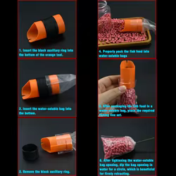 Kit de Bolsas PVA con Cargador de Cebo para Carpa