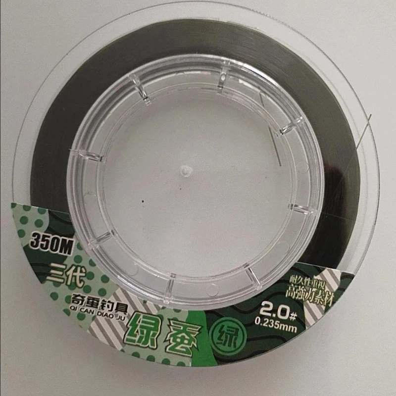 Línea fluorocarbono verde súper resistente sin torsión, suave - imagen 3