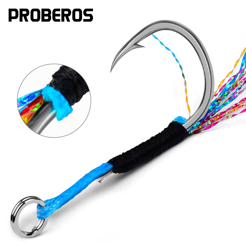Anzuelos mar PROBEROS – Acero brillante para pesca salada - imagen 4