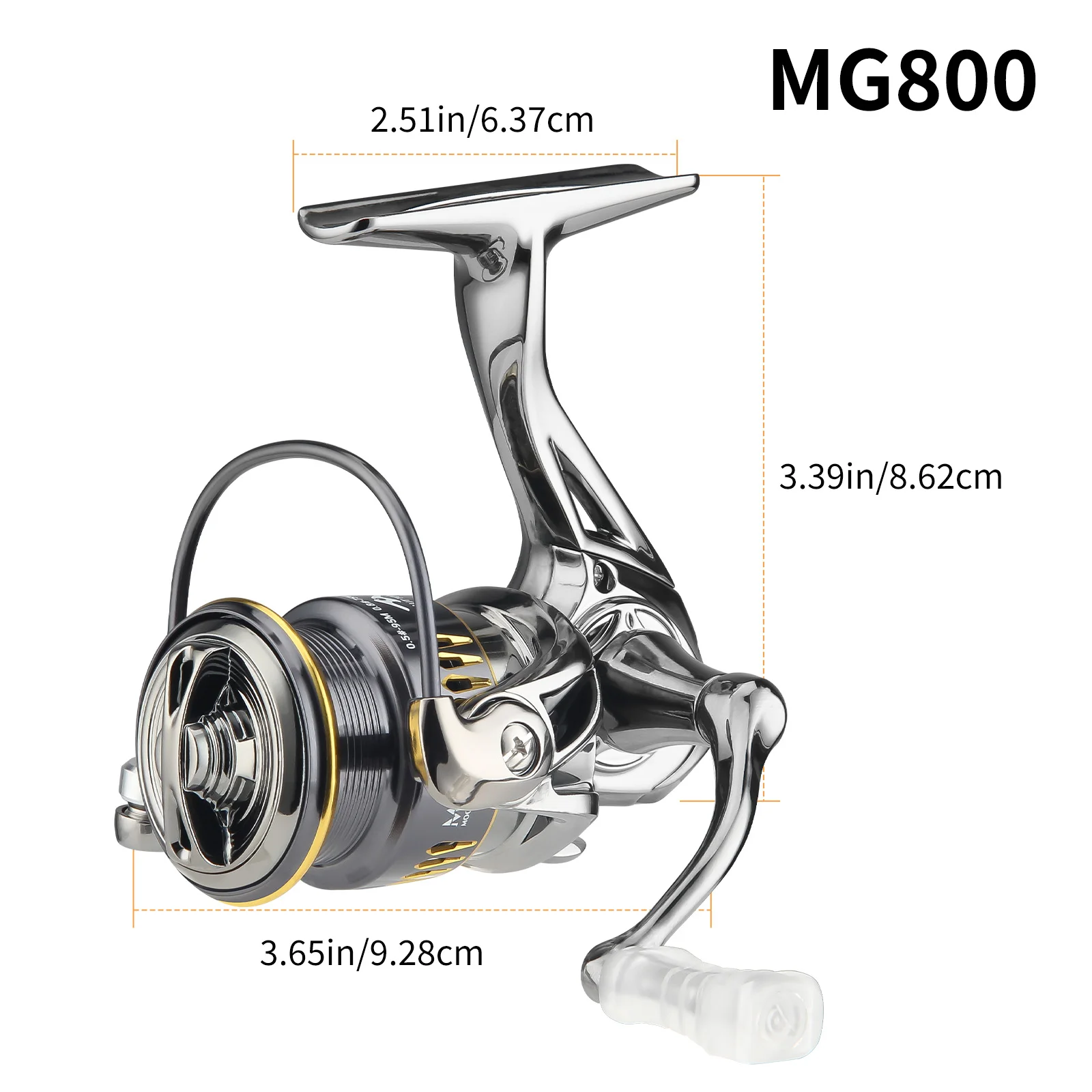 Carrete ultraligero 159g – 3+1 rodamientos para agua dulce y salada - imagen 3