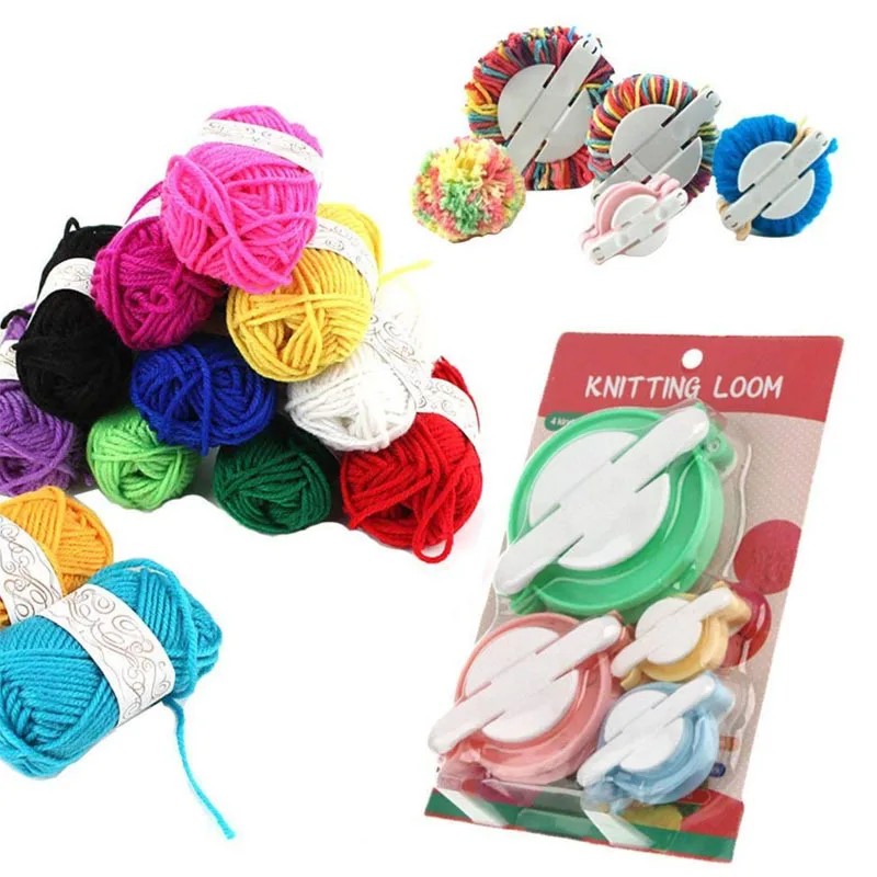 Tejedor de Lana con Bolas Fieltro y Pompones – Manualidades - imagen 2