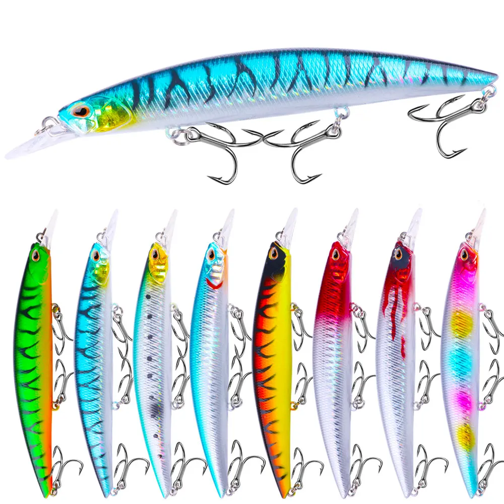 Wobbler Minnow de plástico duro para lucio y perca - imagen 4
