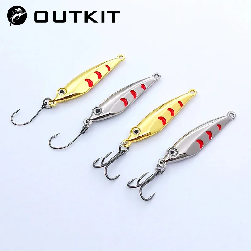 Mini señuelo Spinnerbait de metal ultraligero para trucha pequeña