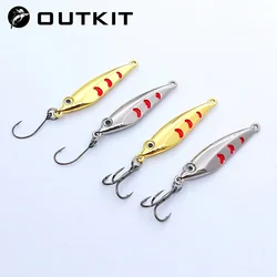 Mini señuelo Spinnerbait de metal ultraligero para trucha pequeña