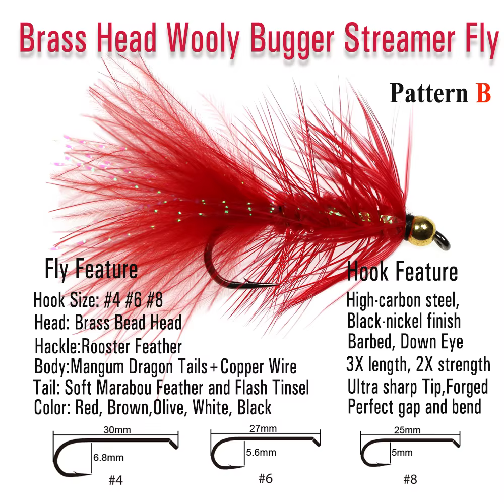 Mosca Bugger ICERIO – Cola de Cristal pesca de trucha y salmón - imagen 2