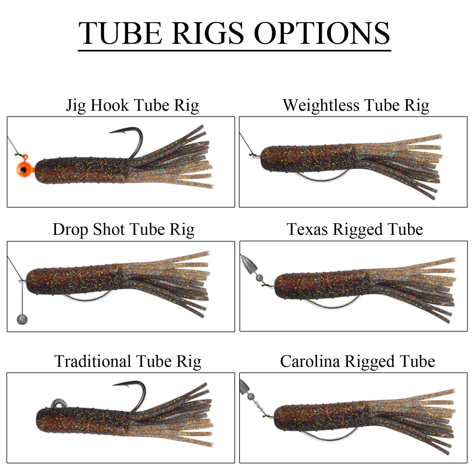 Free Fisher señuelos de tubo con anzuelos jig – gusano blando