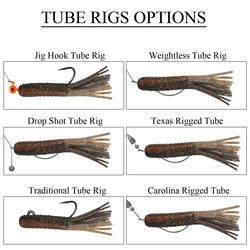Free Fisher señuelos de tubo con anzuelos jig – gusano blando