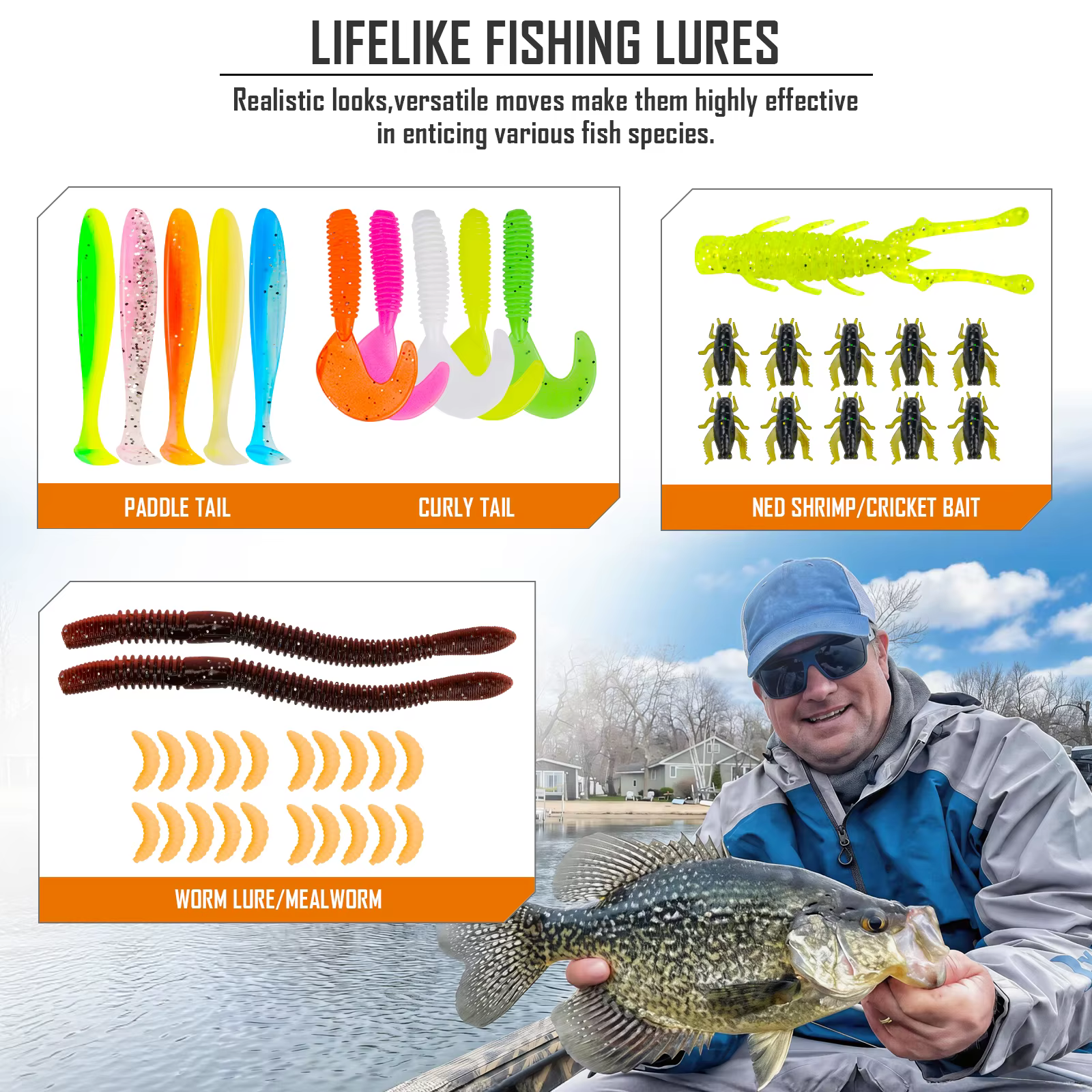 THKFISH Kit de señuelos artificiales para pesca con caja - imagen 3