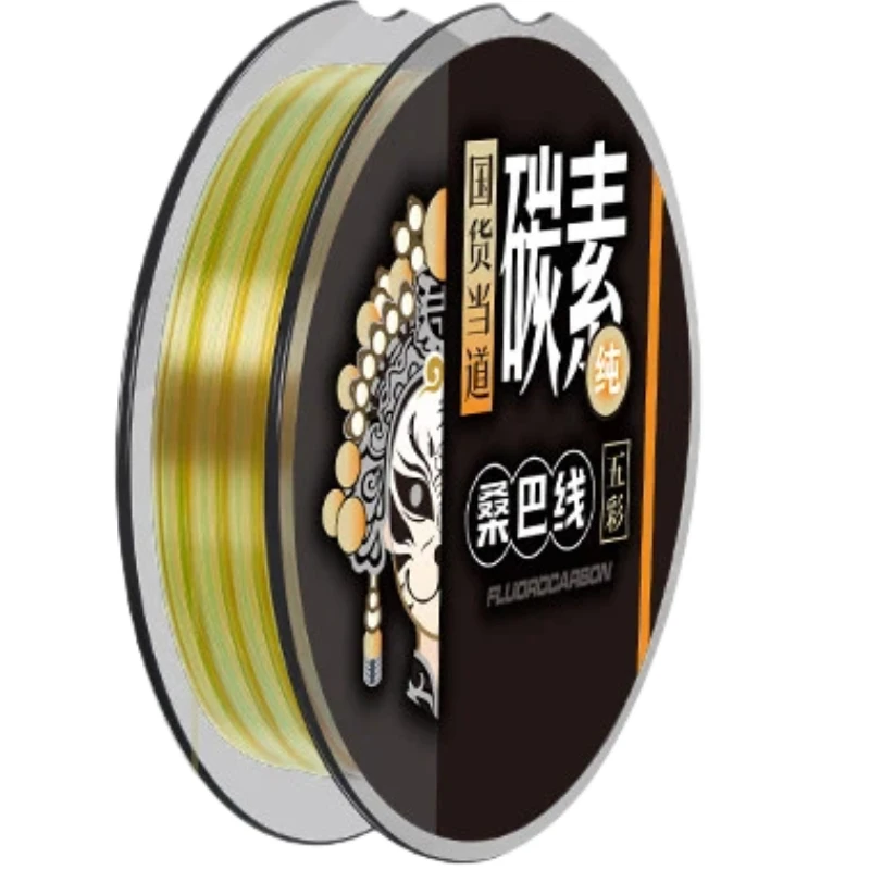 Línea fluorocarbono ThornsLine multicolor bajo estiramiento salada