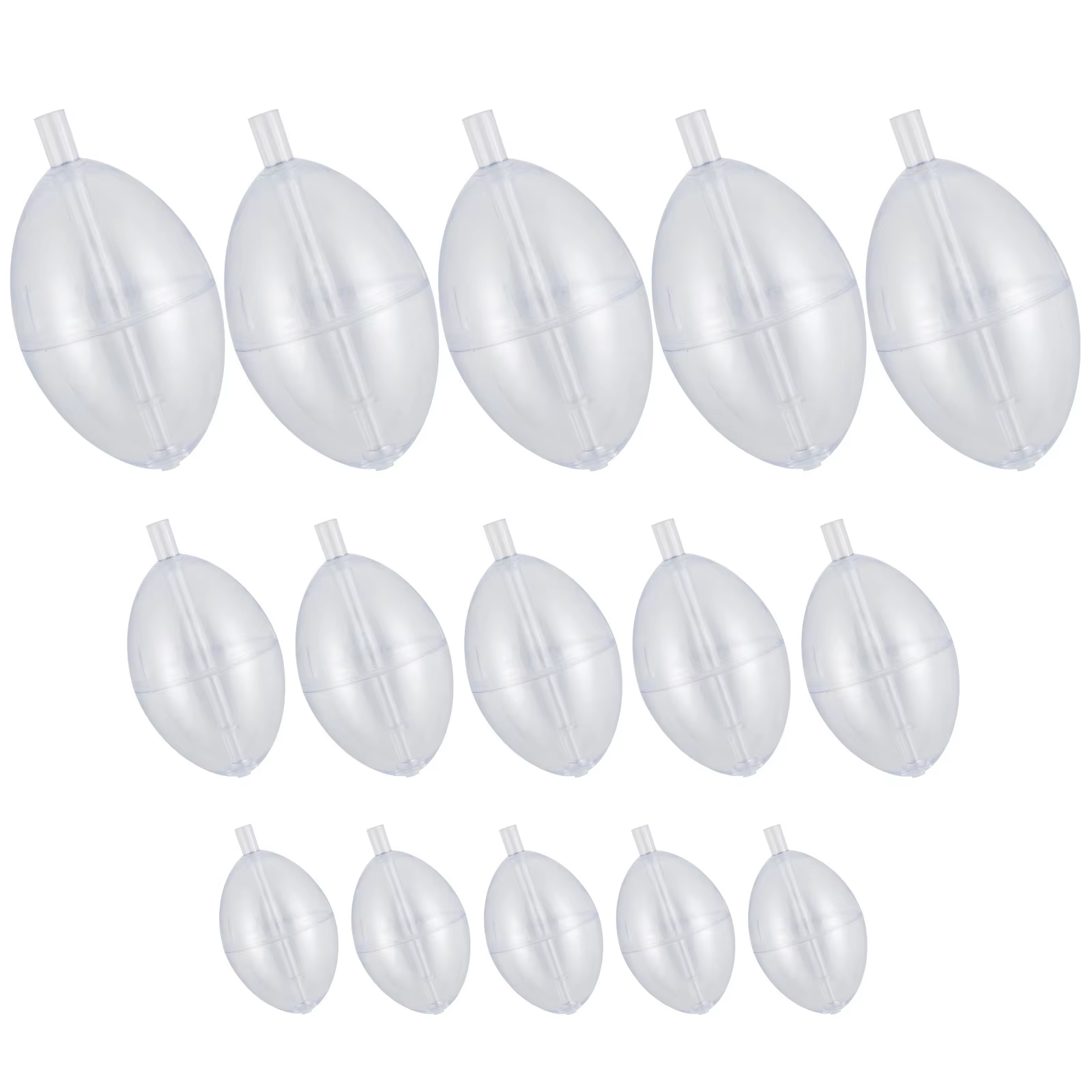Flotadores rellenables transparentes ajustables con agua para pesca - imagen 3