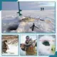 Soporte ajustable para cañas de pesca en hielo plegable de aluminio - imagen 3