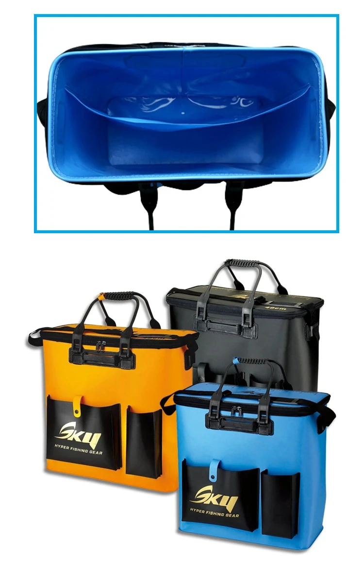 Cubeta plegable de EVA para pesca