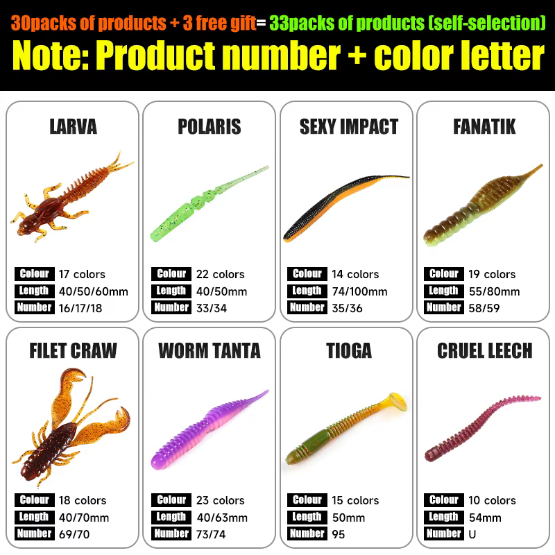 Kit de vinilos Supercontinent para pesca de depredadores