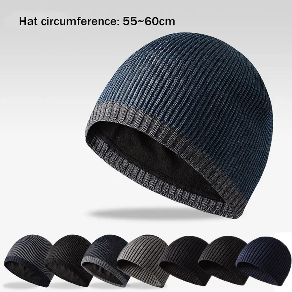 Gorros de punto de invierno con cobertura a prueba de viento