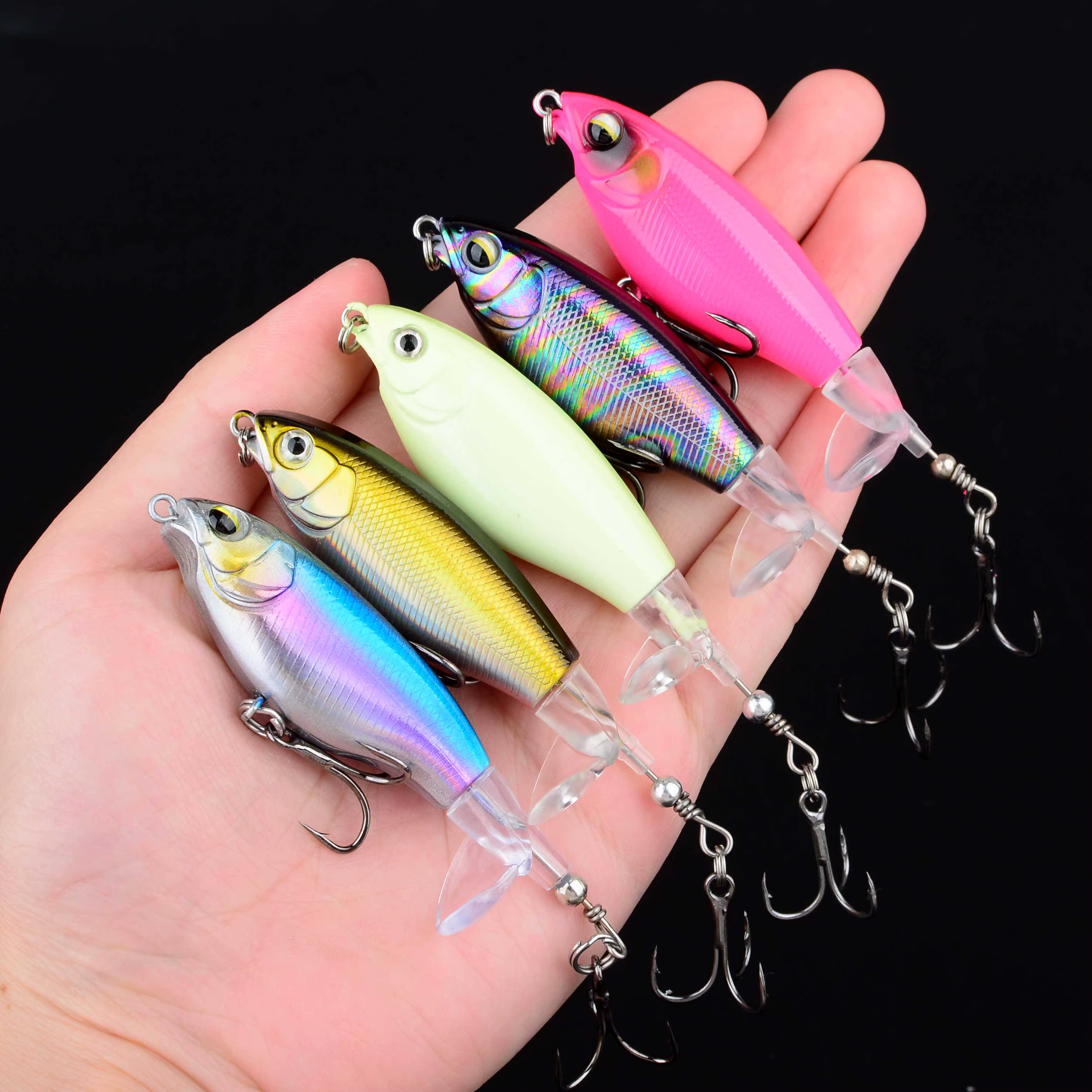 Whopper Popper Chopp – Swimbait de superficie con anzuelo 5X fuerte - imagen 3