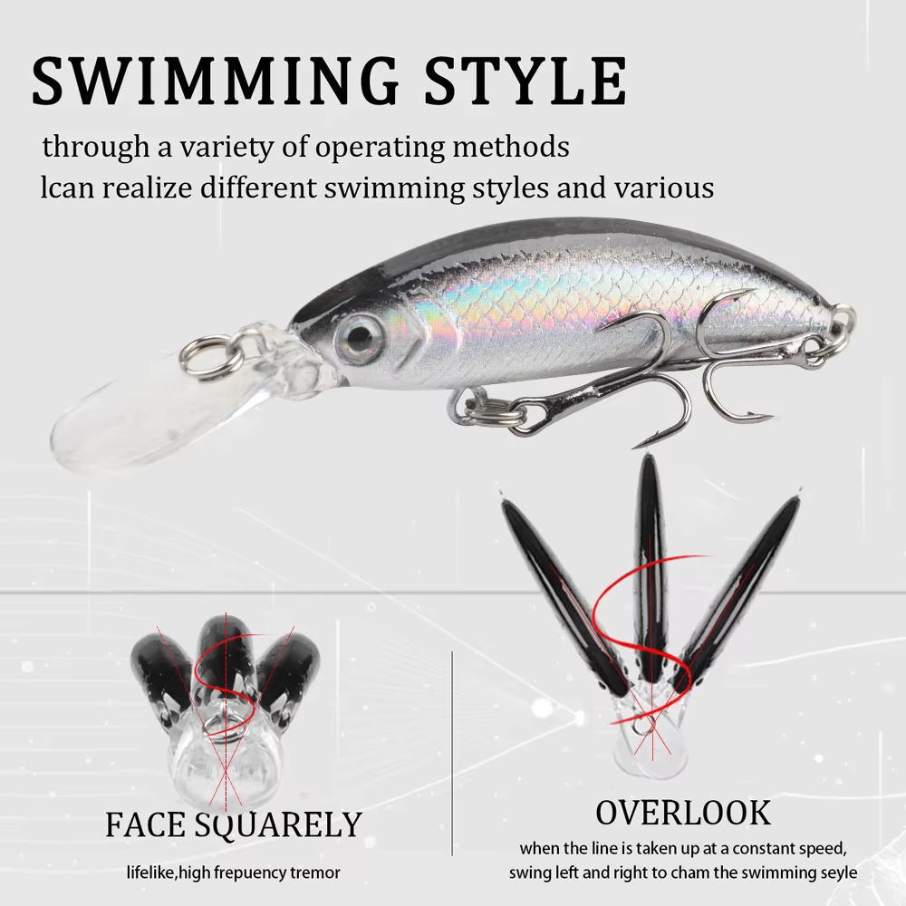 Crankbait Minnow Señuelo de Pesca para Lucio y Trucha - imagen 5